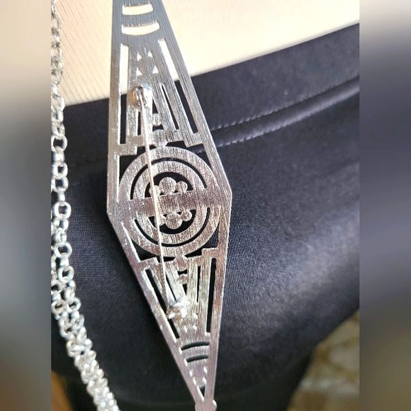 Crystal Encrusted Statement Necklace/Broach - Picture 8 of 17